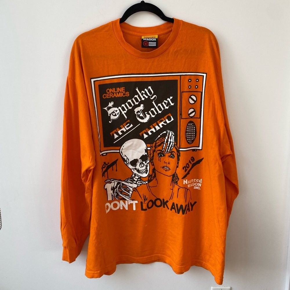 Online Ceramics Haunted Wagon Long Sleeve Spooktober 2019